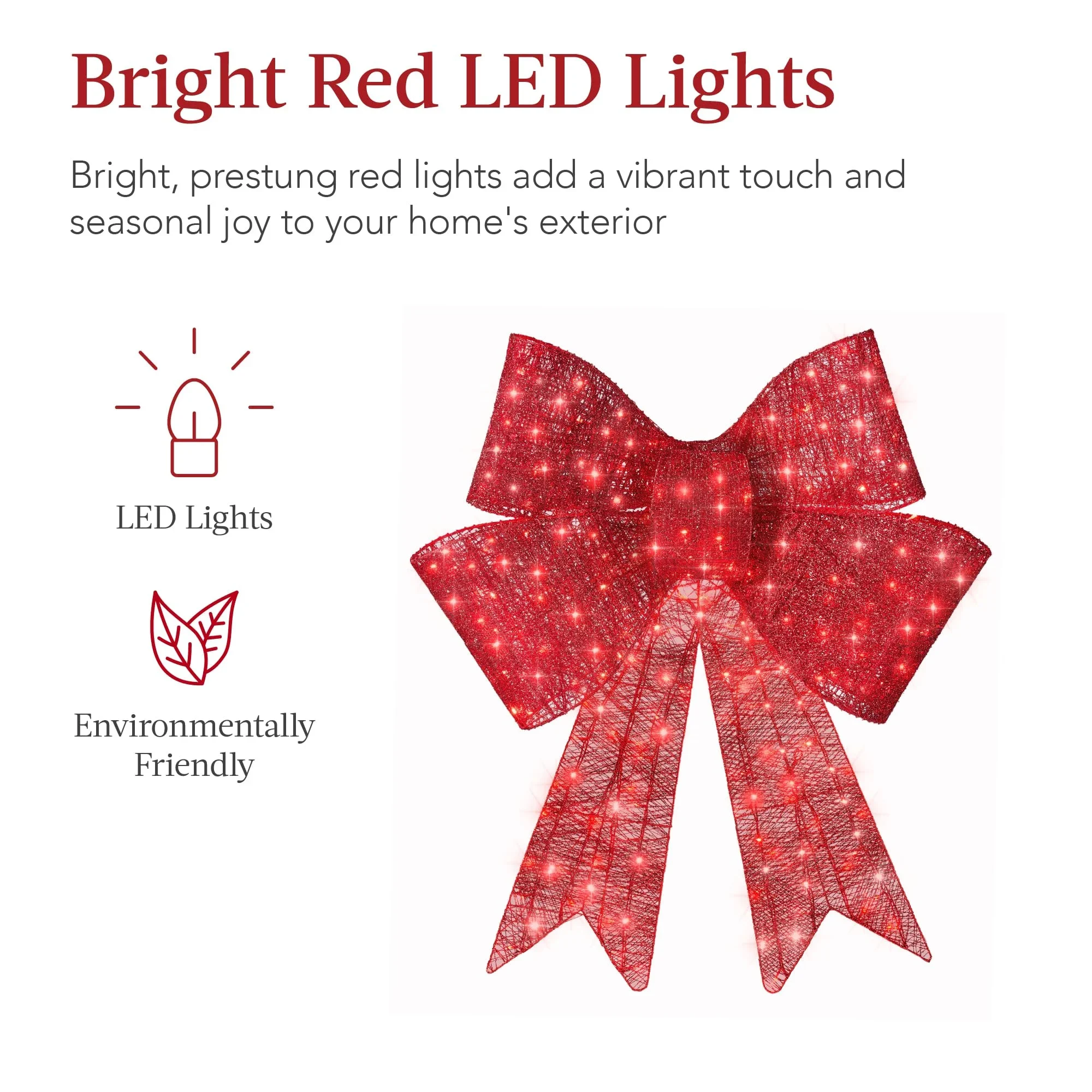 LIT CHRISTMAS BOW LIT CHRISTMAS BOW 