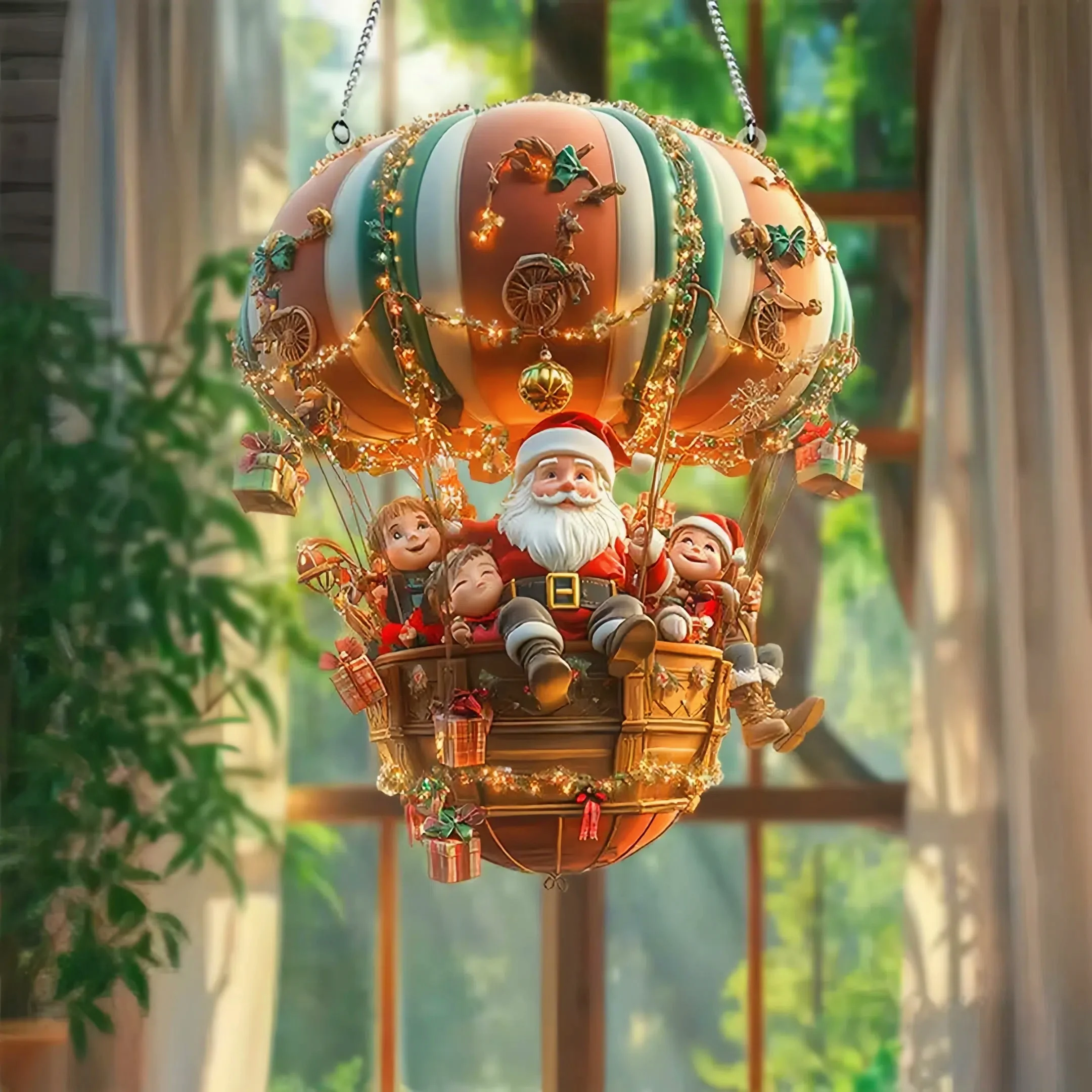Christmas Hot Air Balloon Decoration Christmas Hot Air Balloon Decoration