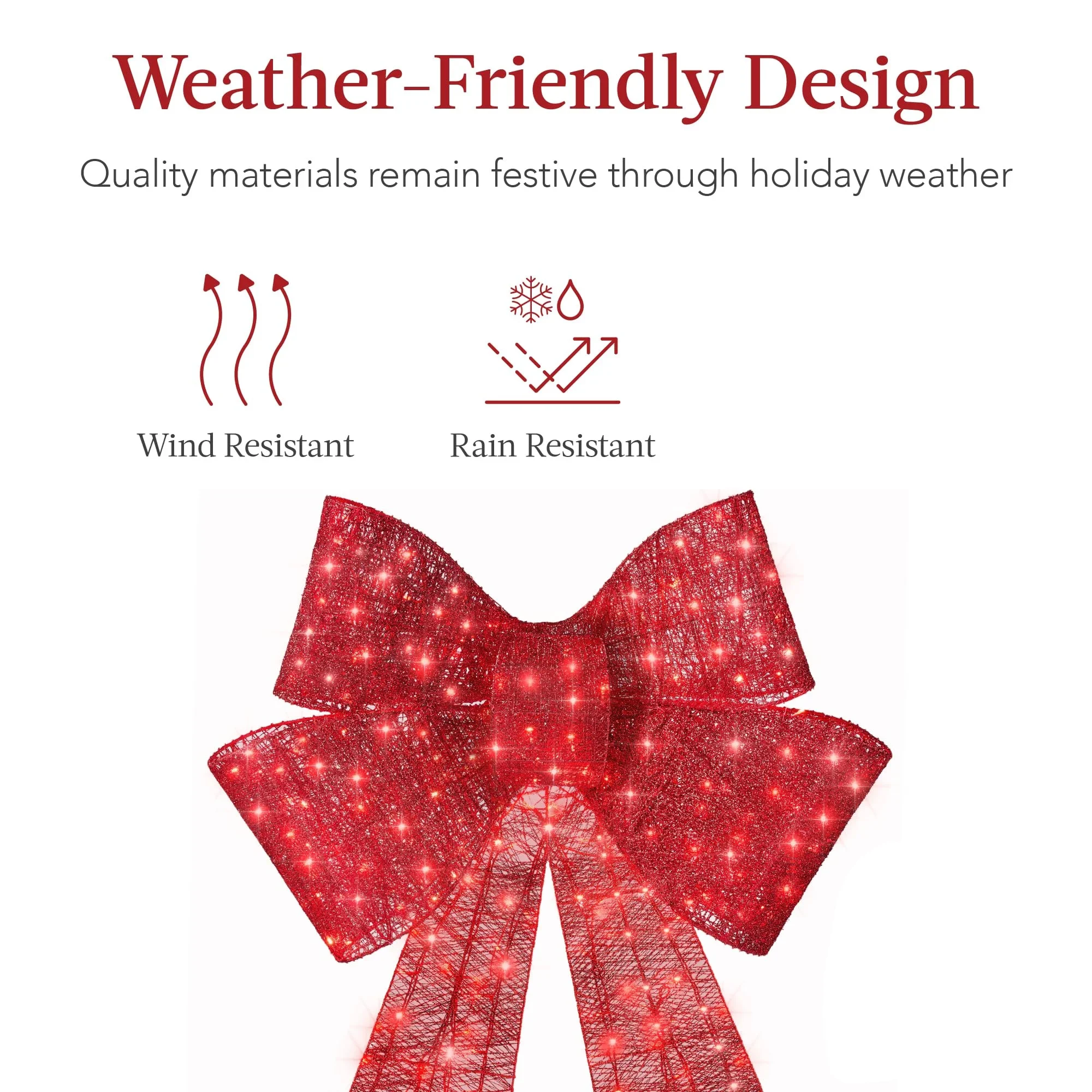 LIT CHRISTMAS BOW LIT CHRISTMAS BOW 