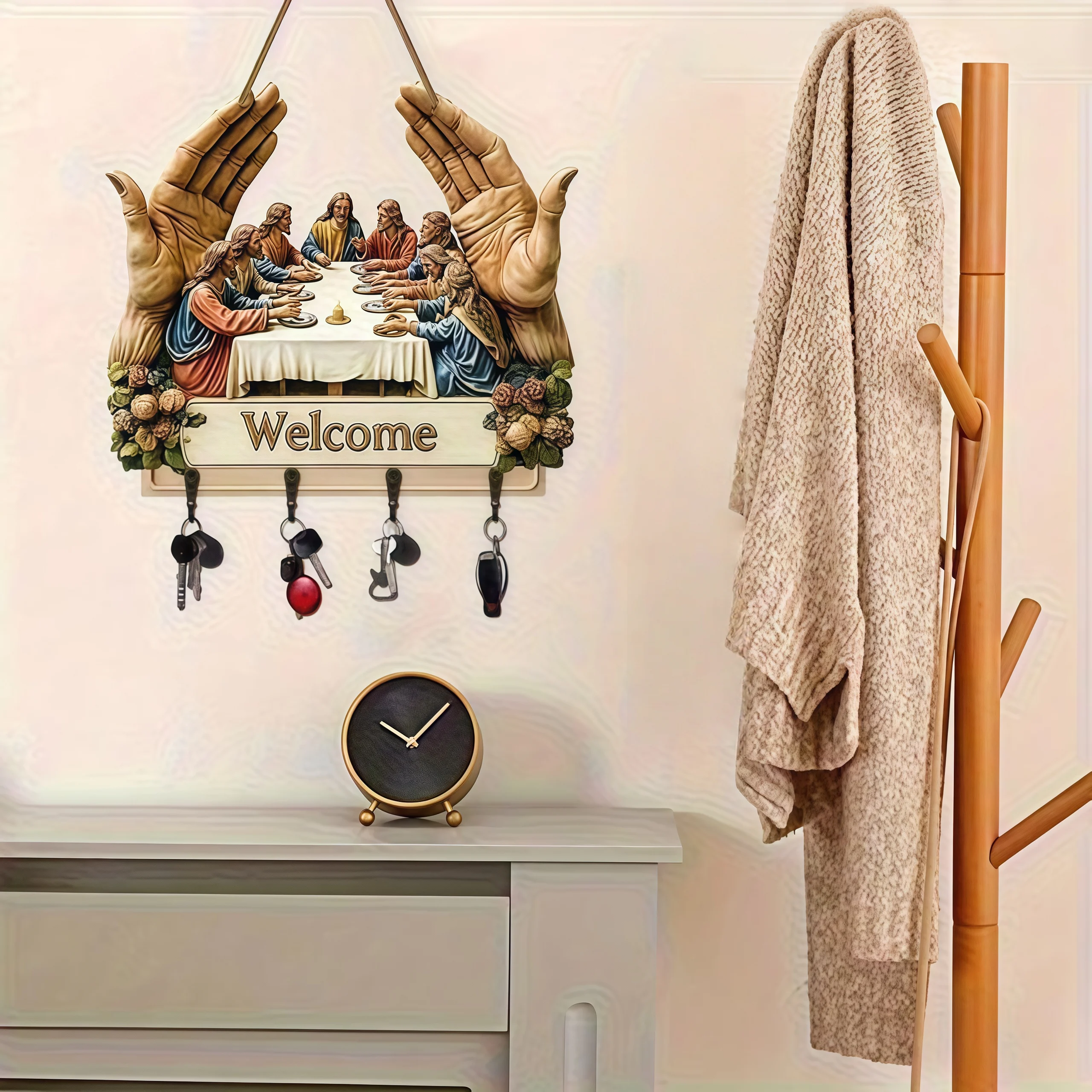  Jesus and Disciples Wall Art Keychain(2D Flat Products)